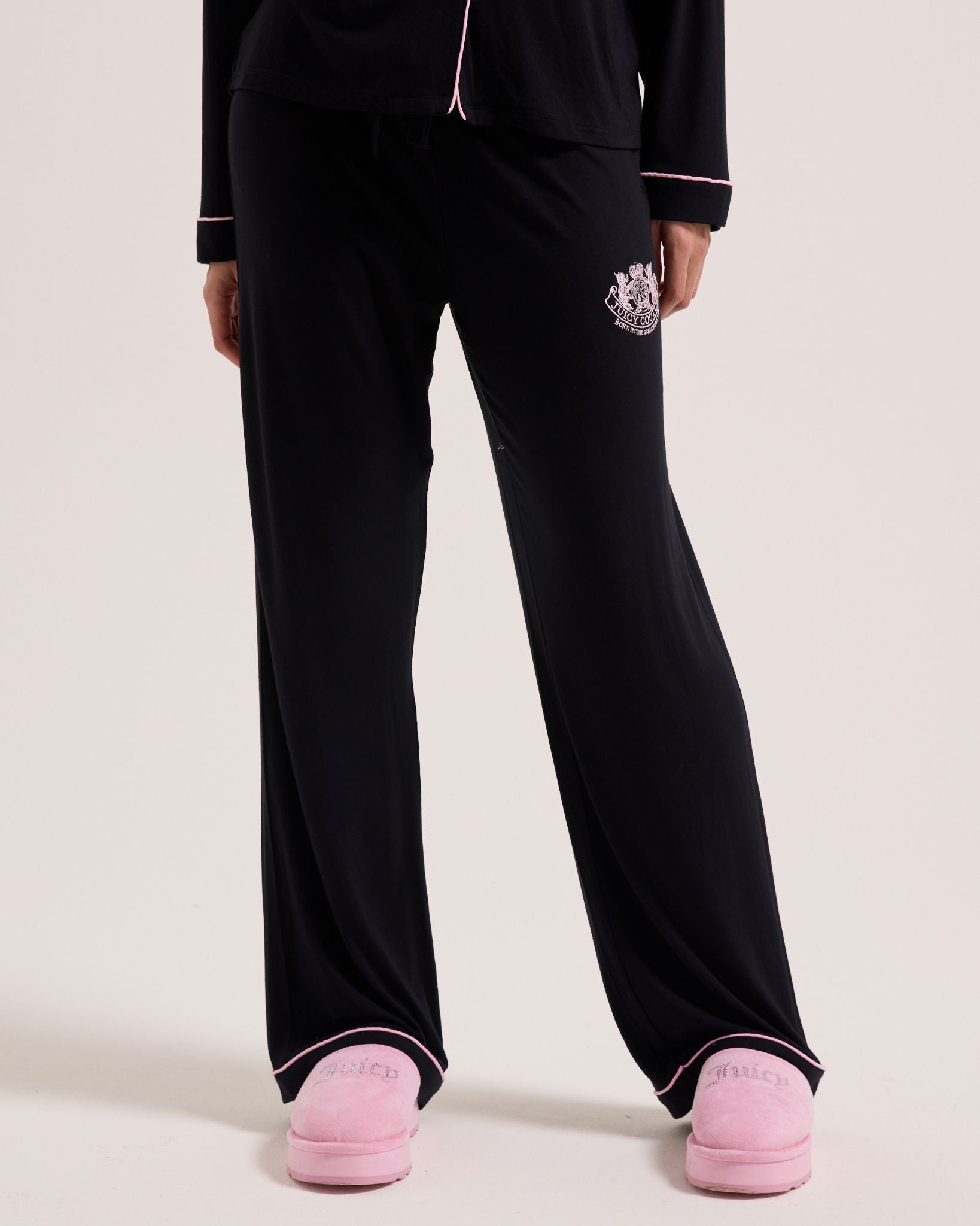 Long Sleeve Pyjama in Black - Juicy Couture Scandinavia