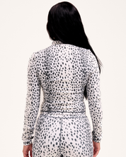 Thermal Roll Neck Cheetah Print