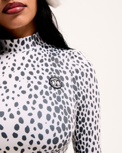 Thermal Roll Neck Cheetah Print
