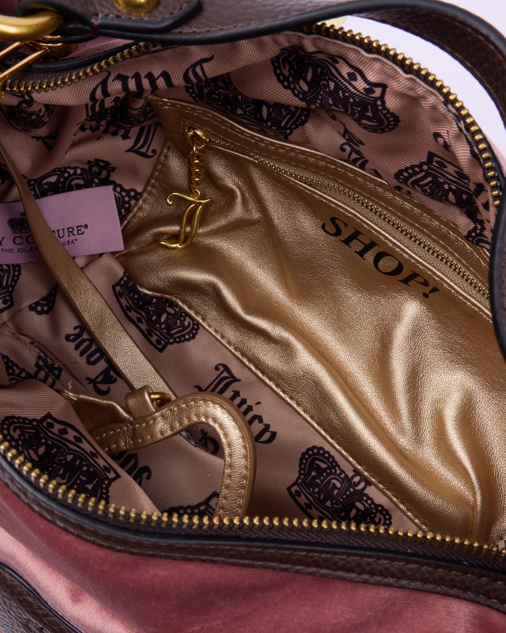 Daydreamer Medium Hobo Bag Dark Powder Pink - Juicy Couture Scandinavia