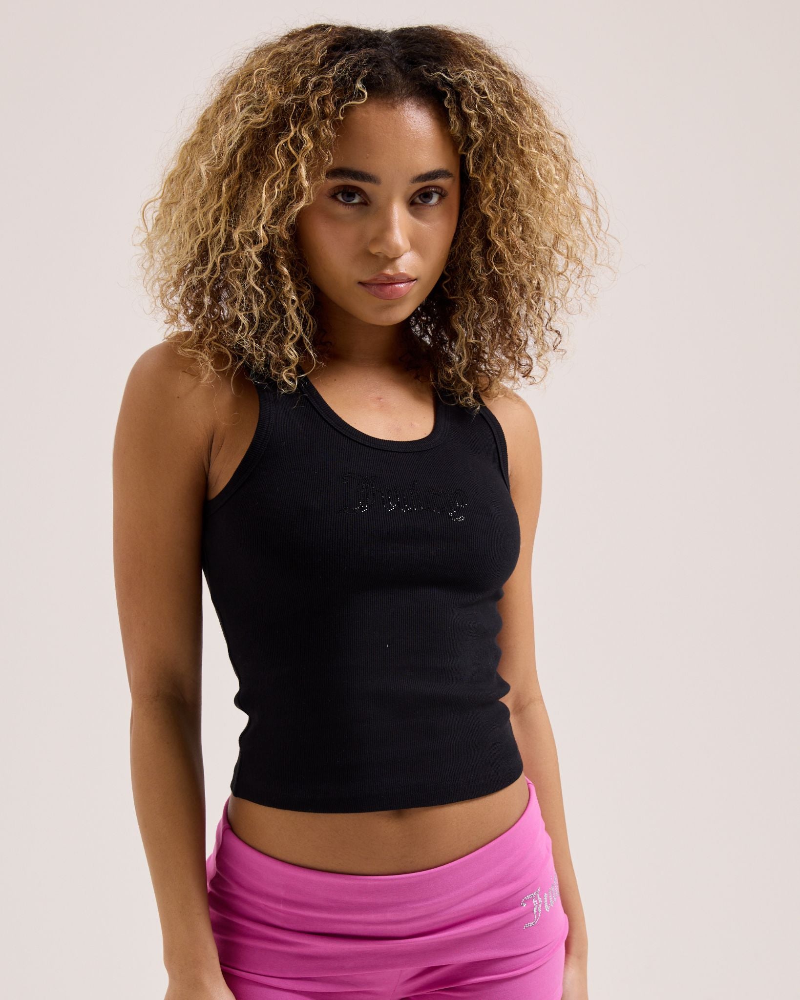 Racer Tank Top In Black - Juicy Couture Scandinavia