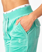 Classic Velour Del Ray Pant Marine Green - Juicy Couture Scandinavia