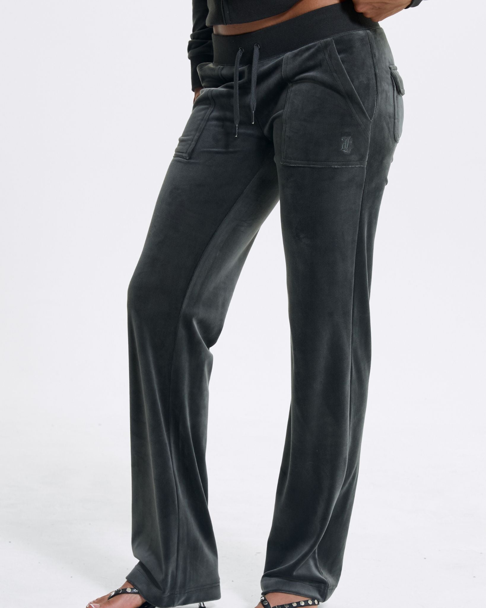 Classic Velour Del Ray Pant Raven - Juicy Couture Scandinavia