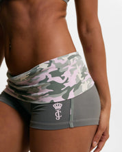 JC Sport Roll Down Booty Shorts Thyme - Juicy Couture Scandinavia