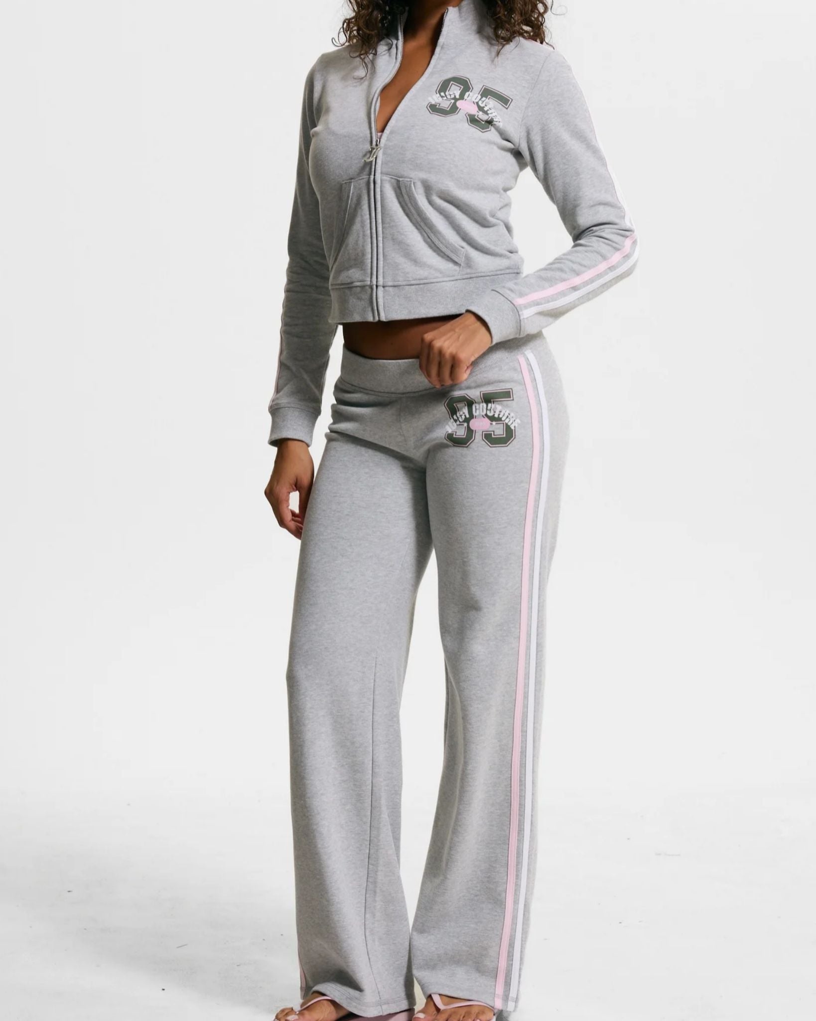 Juicy Sport 95 Trackpants Silver Marl - Juicy Couture Scandinavia