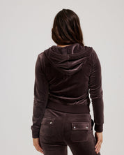 Classic Velour Robertson Zip Hoodie Java