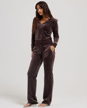 Classic Velour Del Ray Pant Java - Juicy Couture Scandinavia