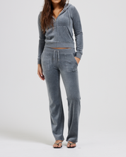 Classic Velour Del Ray Pant Charcoal Marl