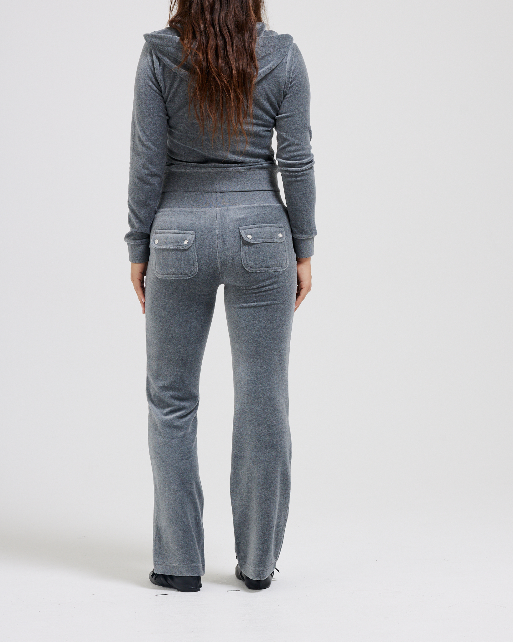 Classic Velour Del Ray Pant Charcoal Marl