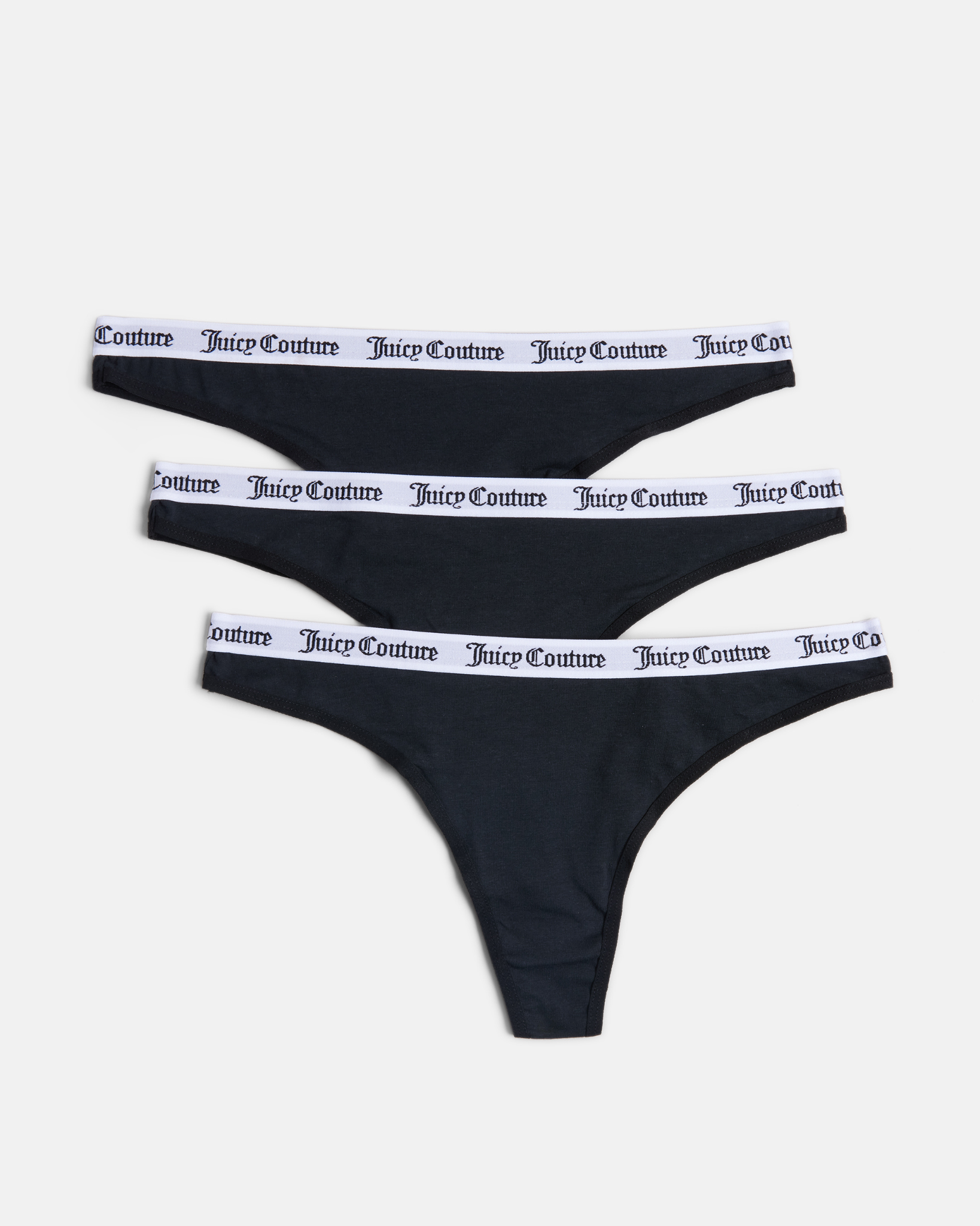 Dana Cotton Thong 3-pack Black