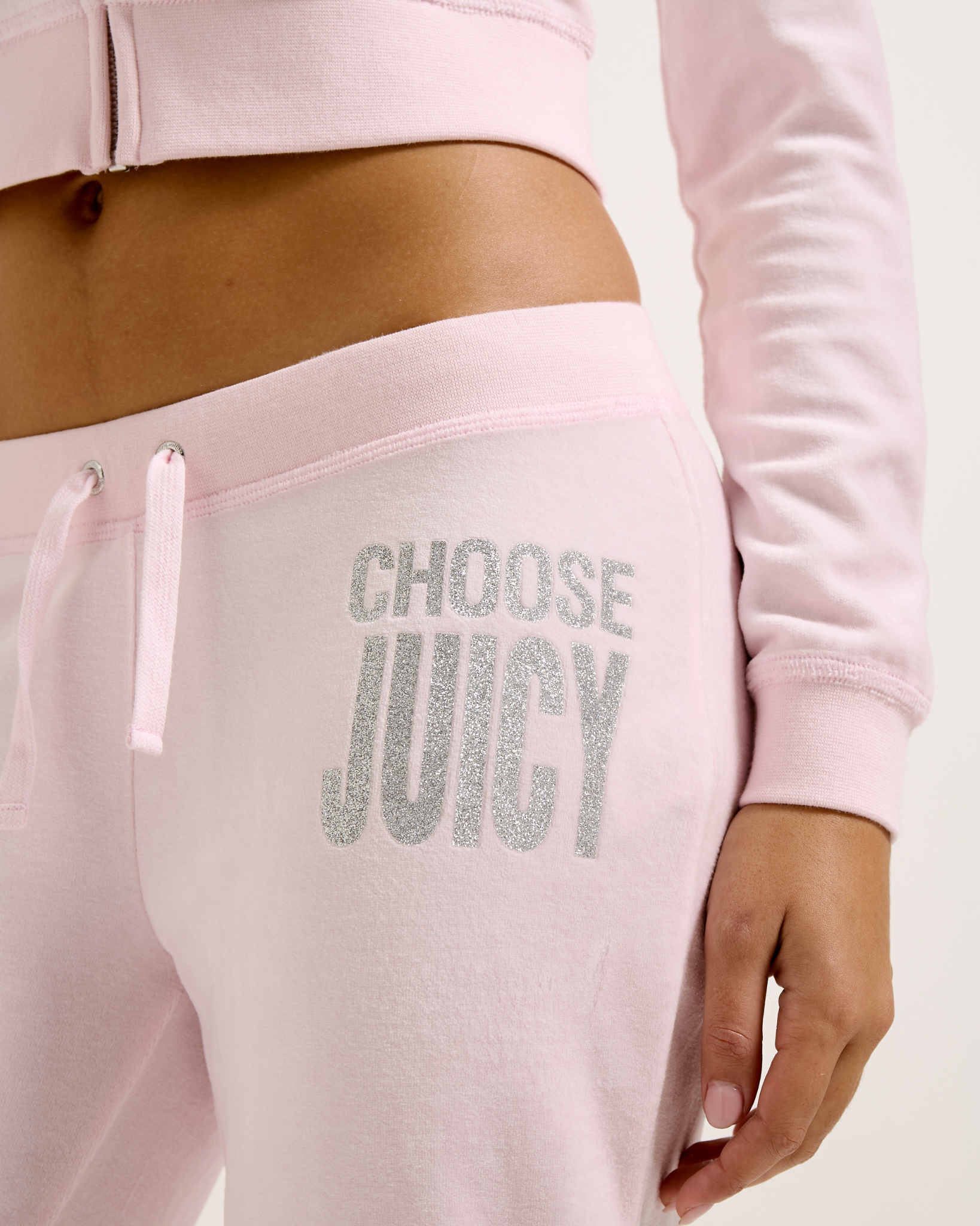 Choose Juicy Caisa Low Rise Pants Cherry Blossom