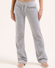 Classic Velour Del Ray Pant Silver Marl - Juicy Couture Scandinavia