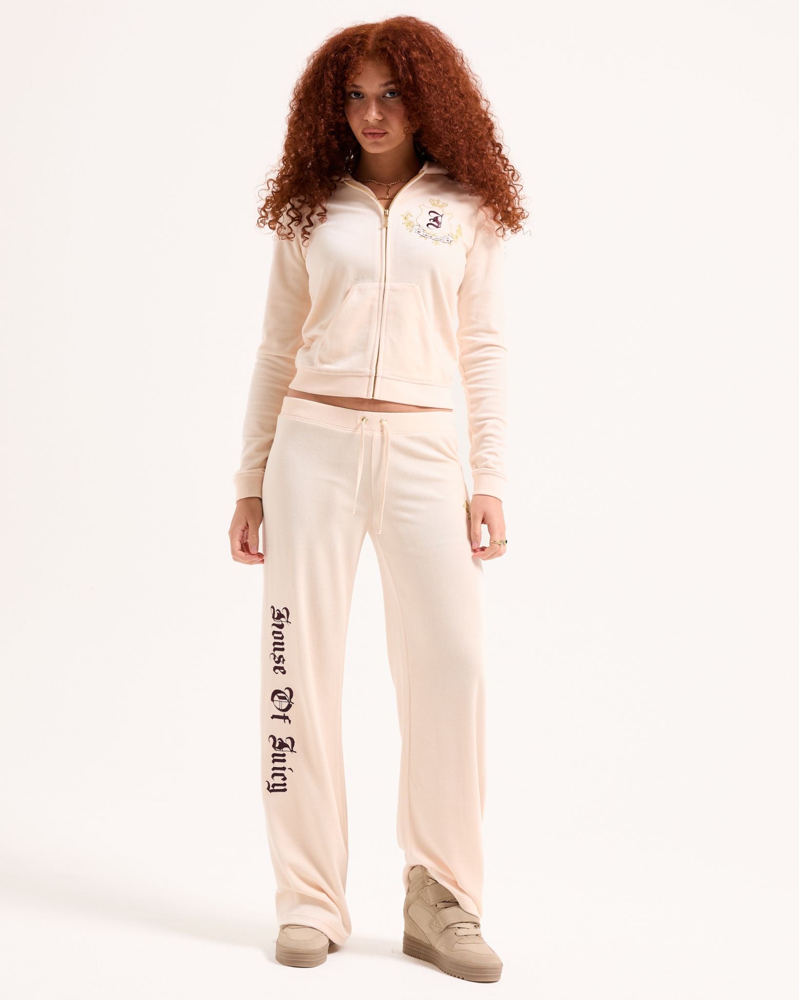 House of Juicy Caisa Low Rise Trackpants Pink Champagne - Juicy Couture Scandinavia