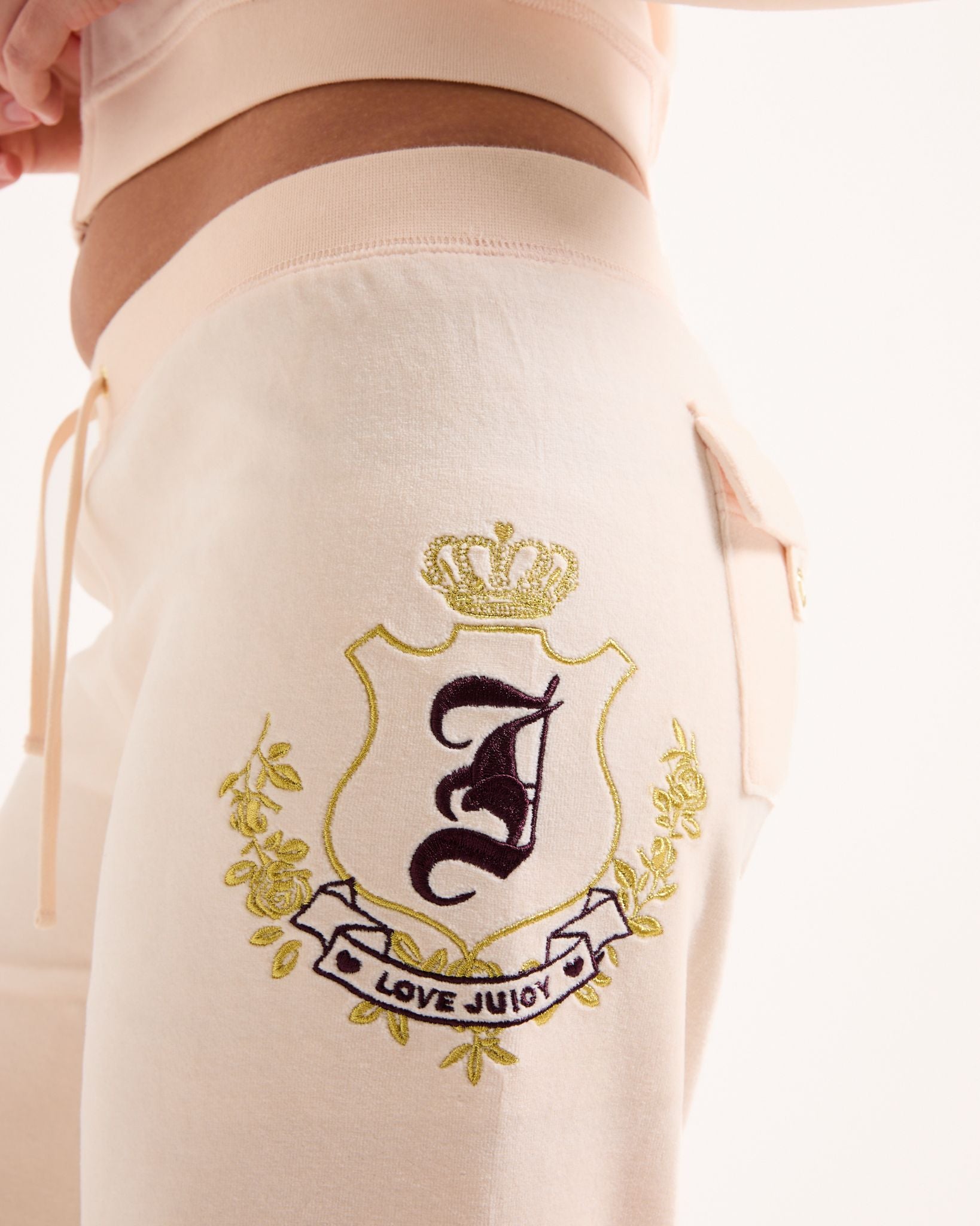 House of Juicy Caisa Low Rise Trackpants Pink Champagne - Juicy Couture Scandinavia