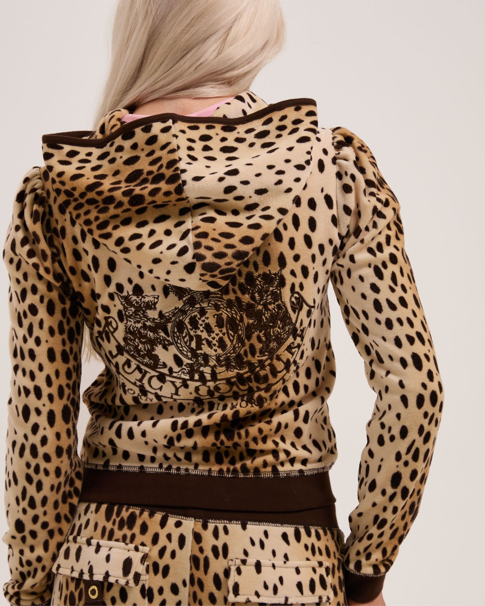 Heritage Cheetah Crest Robyn Hoodie - Juicy Couture Scandinavia