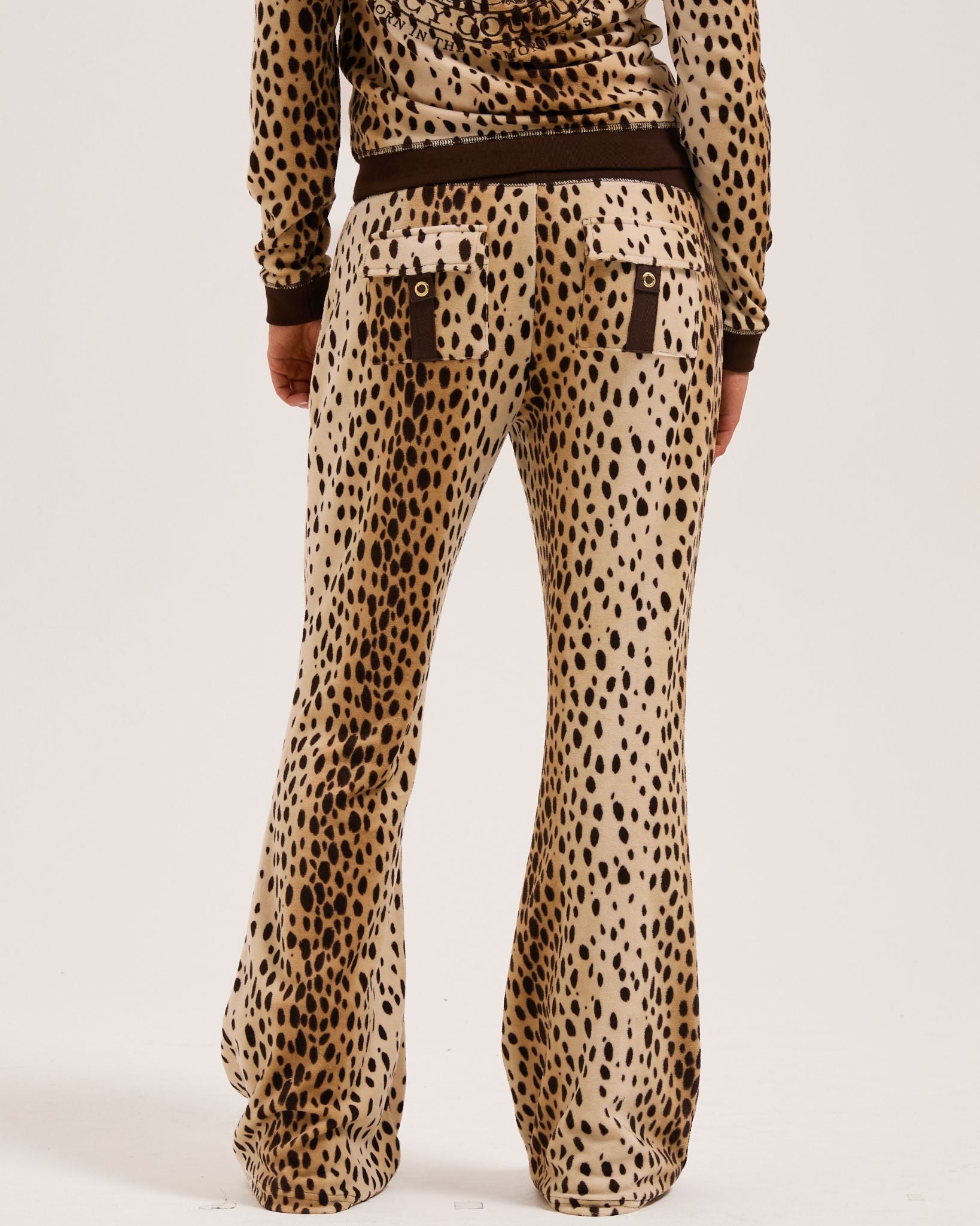 Heritage Cheetah Crest Caisa Low Rise Trackpant - Juicy Couture Scandinavia