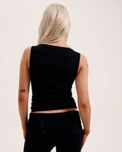 Mia Boatneck Top Black - Juicy Couture Scandinavia