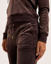 Classic Velour Layla Low Rise Pocket Flare Gold Java - Juicy Couture Scandinavia