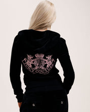 Heritage Crest Robyn Hoodie Black - Juicy Couture Scandinavia