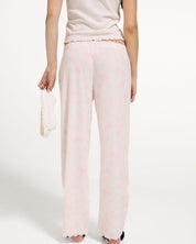 Ribbed Rose Pyjama Set Marshmallow
