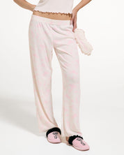 Ribbed Rose Pyjama Set Marshmallow