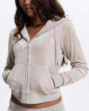 Classic Velour Robertson Zip Hoodie String