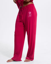 Juicy Crown Frill Pyjama Set Persian Red
