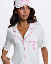 Juicy Crown Frill Pyjama Set Marshmallow