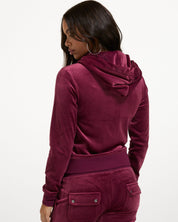 Classic Velour Robertson Zip Hoodie Tawny Port