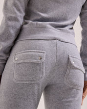 Classic Velour Del Ray Pant Silver Marl - Juicy Couture Scandinavia