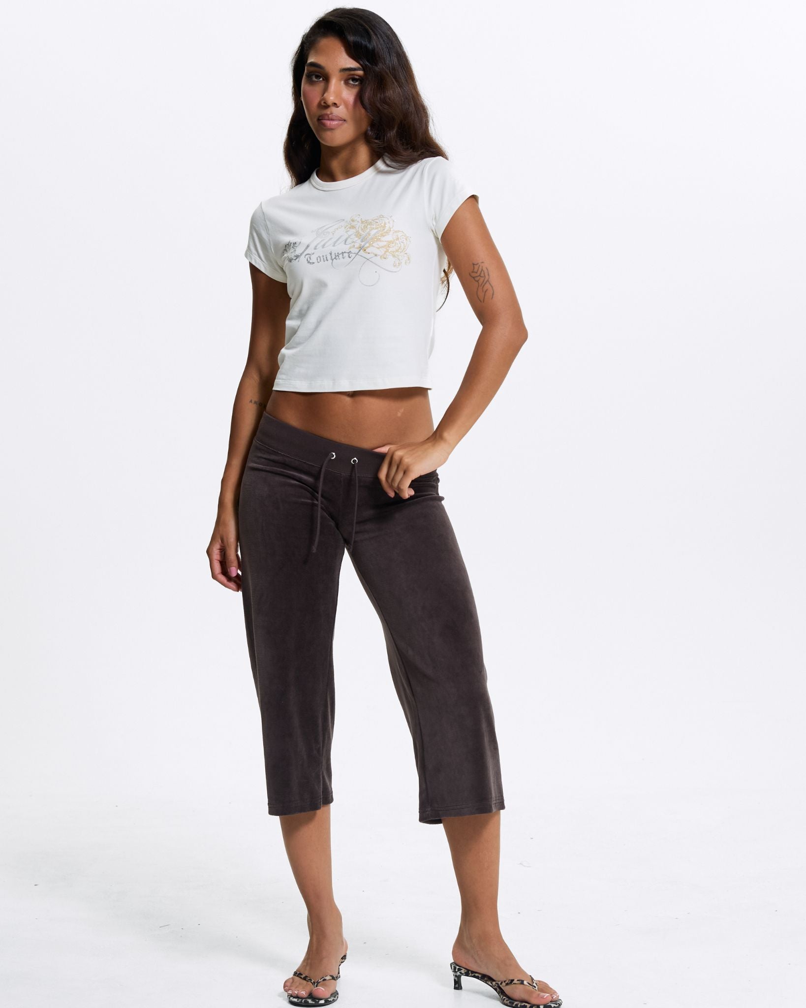 Juicy Rose Foil T-shirt Marshmallow