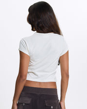 Juicy Rose Foil T-shirt Marshmallow