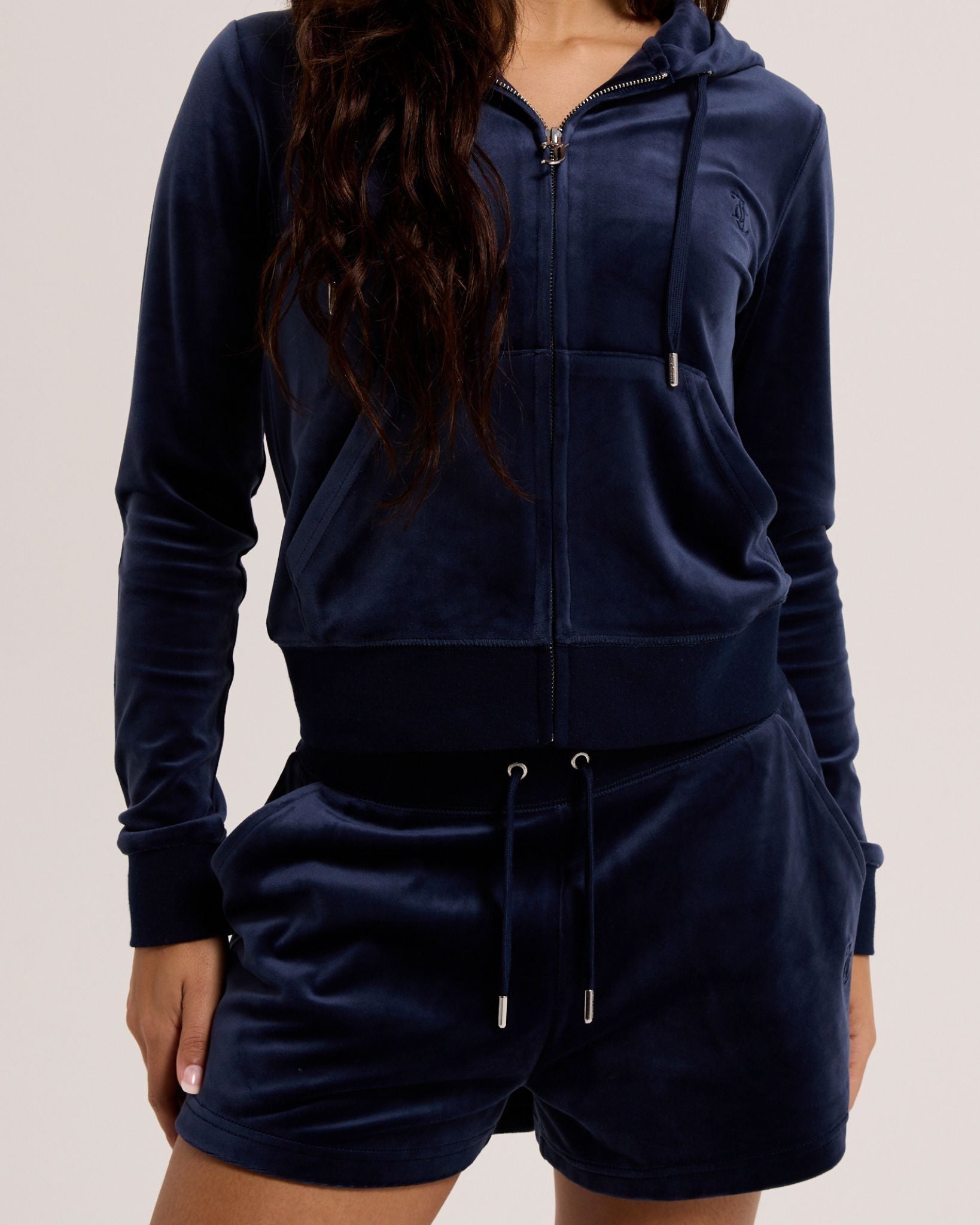 Velour Eve Shorts Night Sky - Juicy Couture Scandinavia