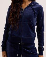 Classic Velour Robertson Zip Hoodie Night Sky - Juicy Couture Scandinavia