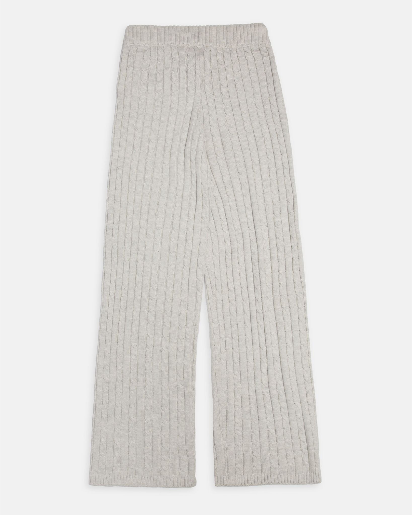Solange Cable Knit Trackpant Grey Marl - Juicy Couture Scandinavia