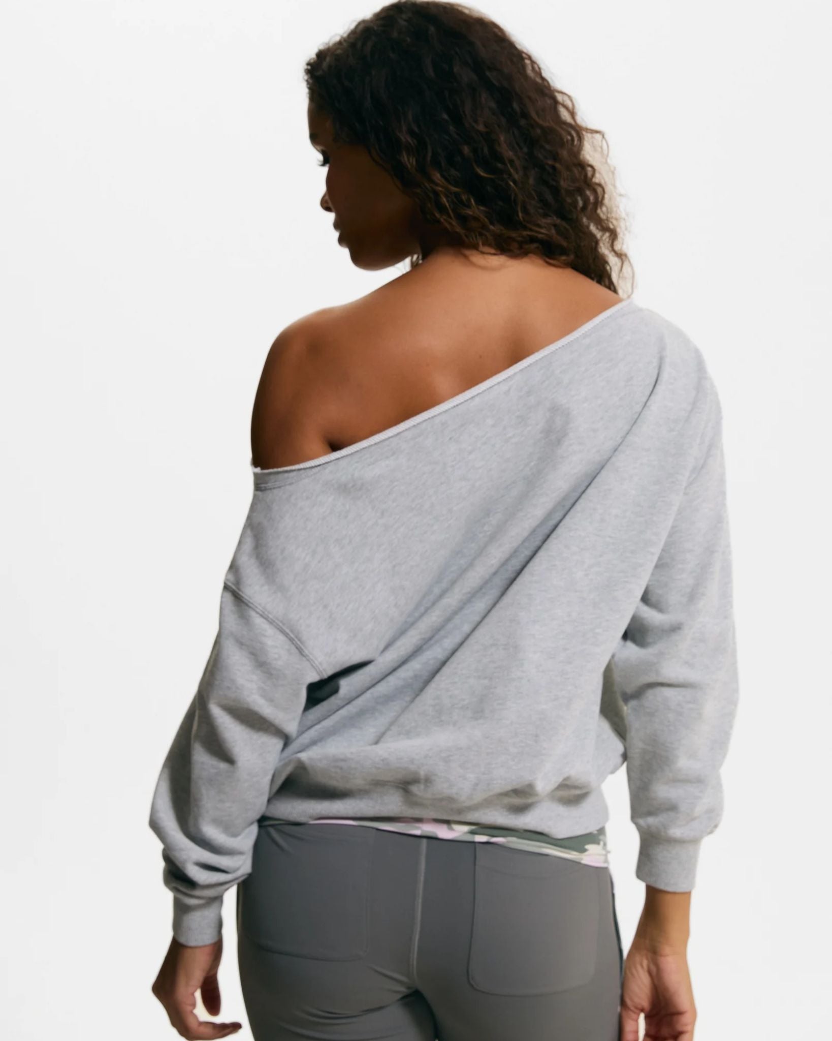 Juicy Sport 95 Off Shoulder Jumper Silver Marl - Juicy Couture Scandinavia
