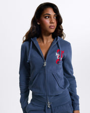 Robbie Graphic Hoodie Mood Indigo - Juicy Couture Scandinavia