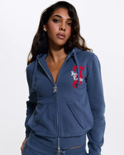 Robbie Graphic Hoodie Mood Indigo - Juicy Couture Scandinavia