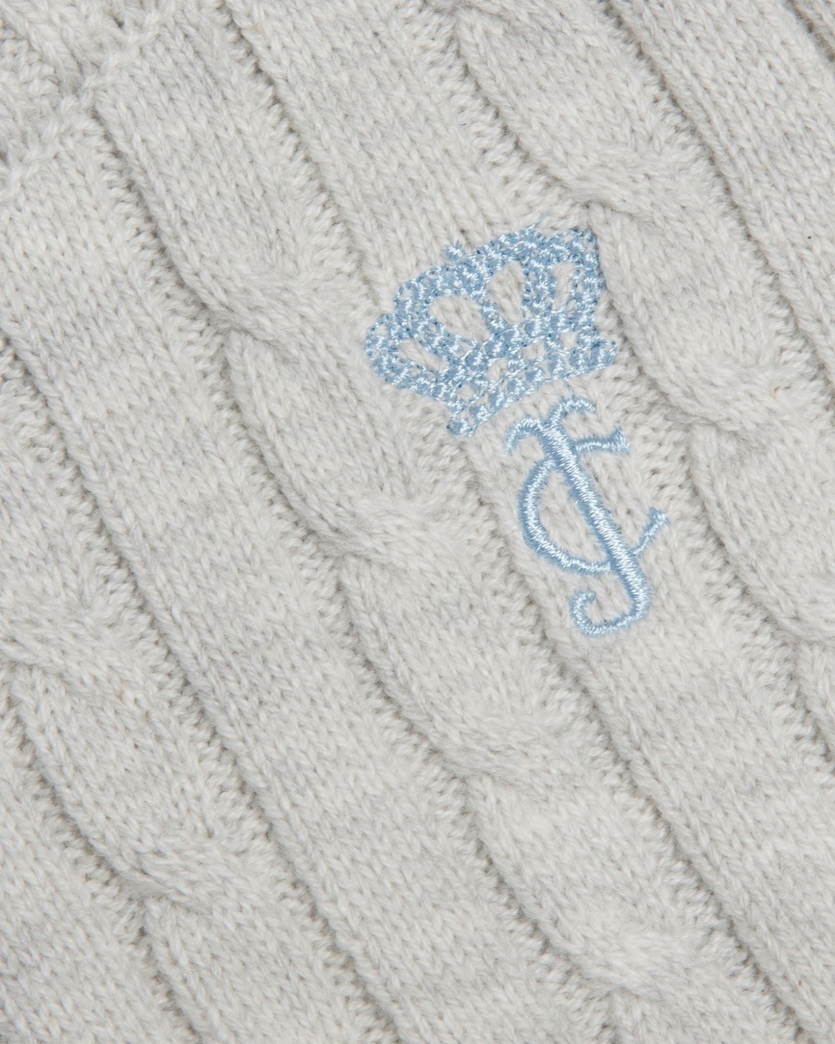 Solange Cable Knit Trackpant Grey Marl - Juicy Couture Scandinavia