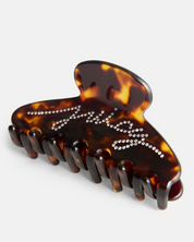 Small Hair Clip 8.5 cm Amber