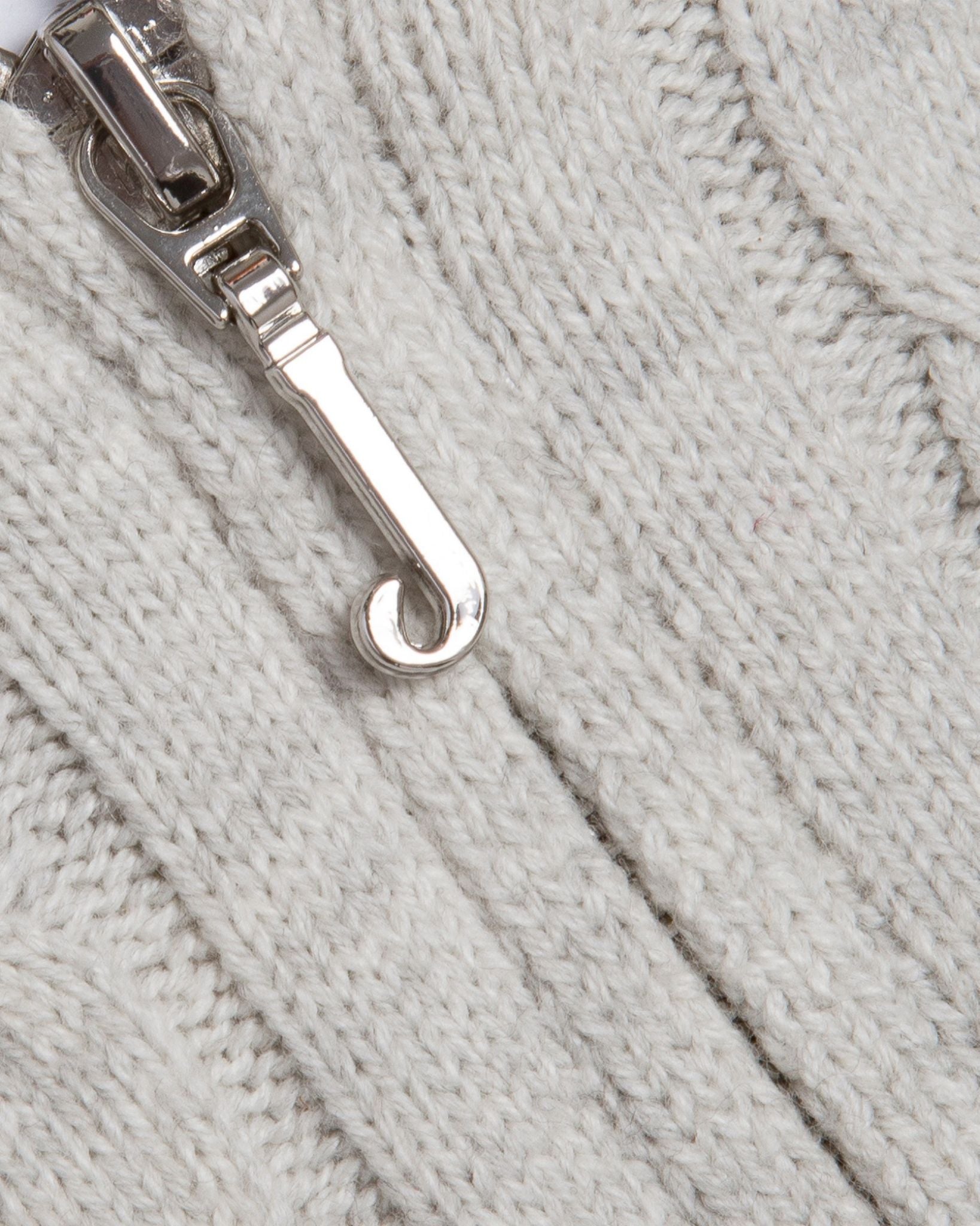 Maya Cable Knit Zip Up Grey Marl - Juicy Couture Scandinavia
