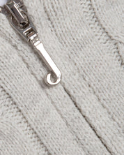 Maya Cable Knit Zip Up Grey Marl - Juicy Couture Scandinavia