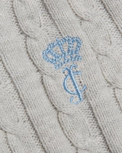 Maya Cable Knit Zip Up Grey Marl - Juicy Couture Scandinavia
