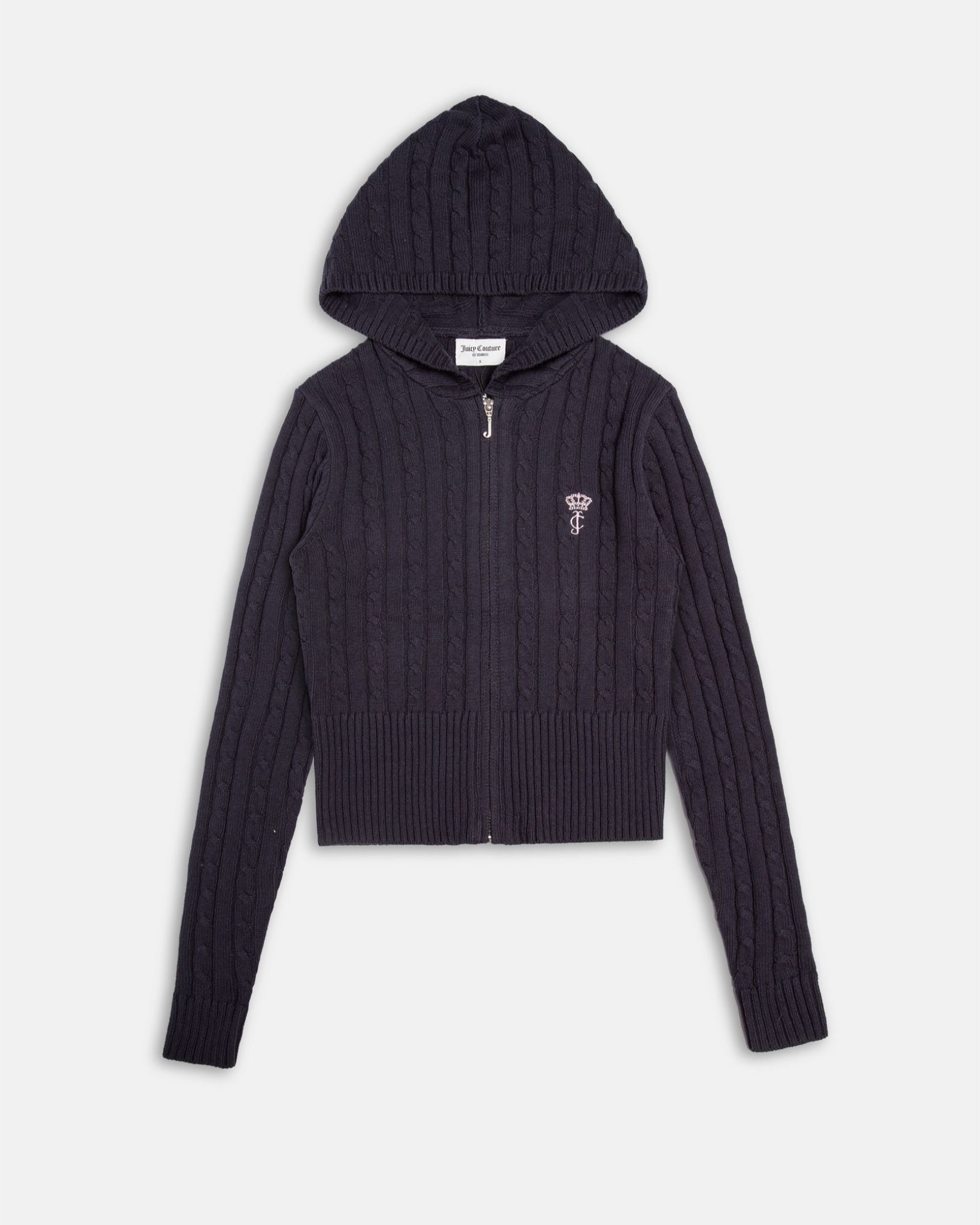 Maya Cable Knit Zip Up Night Sky - Juicy Couture Scandinavia