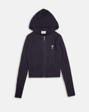 Maya Cable Knit Zip Up Night Sky - Juicy Couture Scandinavia