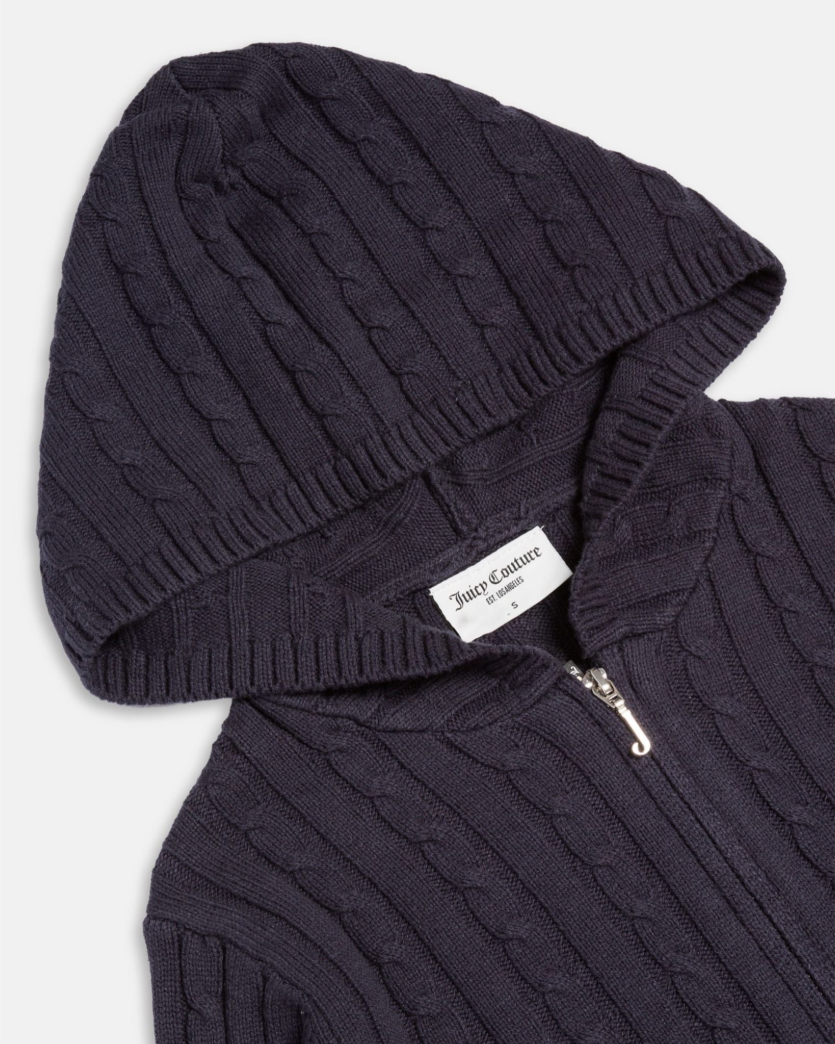 Maya Cable Knit Zip Up Night Sky - Juicy Couture Scandinavia