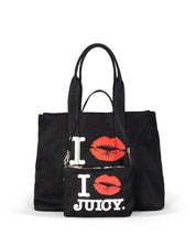 Daisy Large Reversible Canvas Shopper Black - Juicy Couture Scandinavia