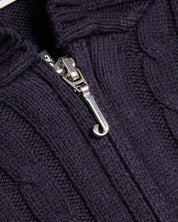 Maya Cable Knit Zip Up Night Sky - Juicy Couture Scandinavia