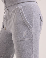 Classic Velour Del Ray Pant Silver Marl - Juicy Couture Scandinavia