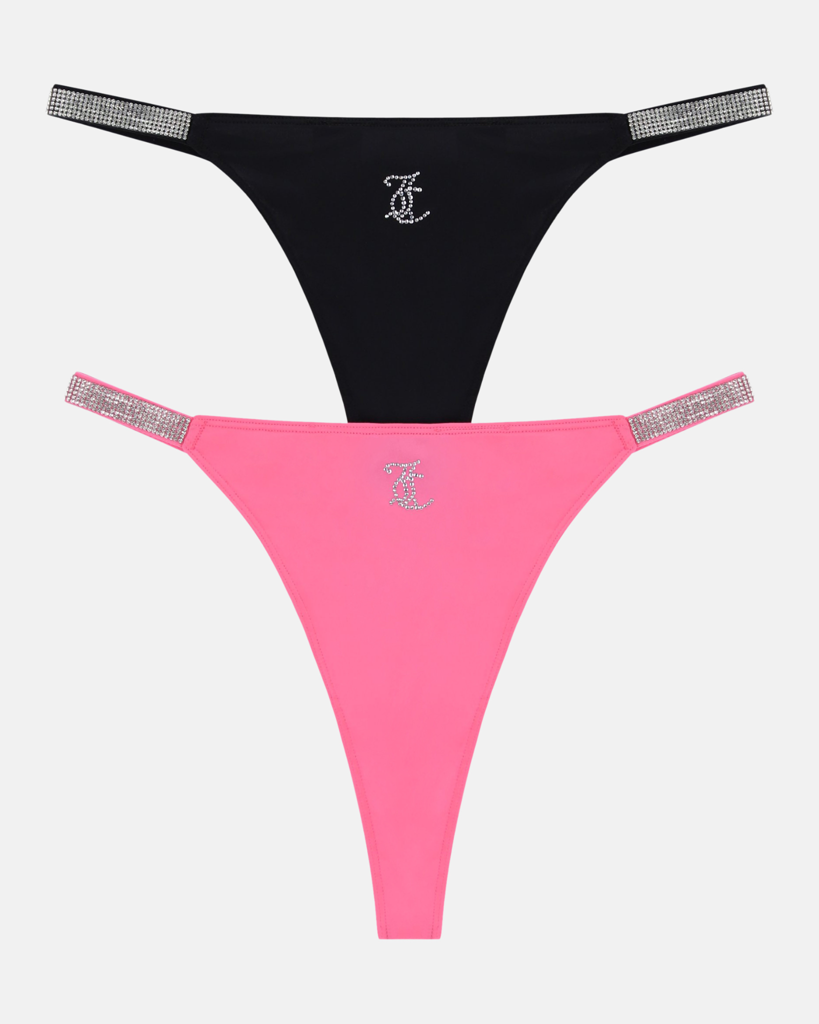 Diamante Logo Thong 2 Pack Multi